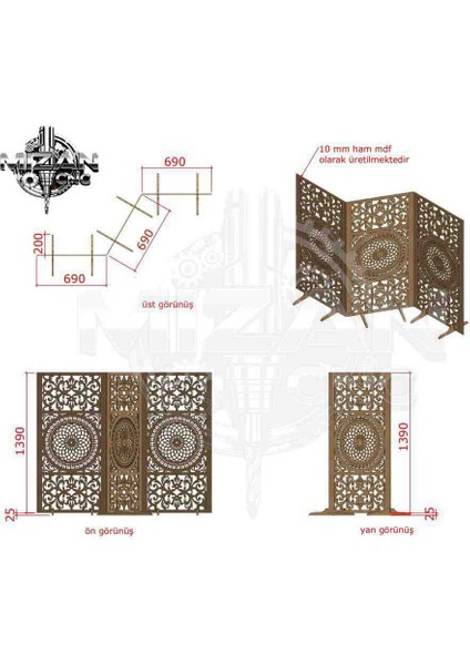 Ahşap Seperatör, Paravan fiyatları