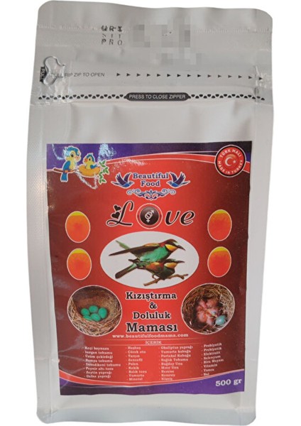 Mama 500 gr Love(Kızıştırma ve Doluluk) Kuş Maması
