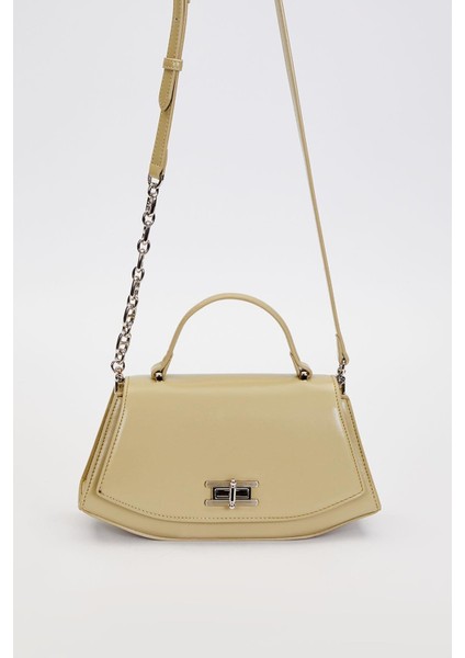 Yeşil Geometrik Model Omuz Çantası