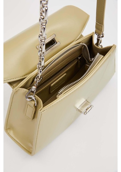 Yeşil Geometrik Model Omuz Çantası modelleri