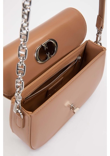 Kahve Aksesuar Kapaklı Omuz Çantası modelleri