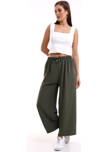 Enenstyle Fashıon Boutıque Rahat Kalıp Beli Lastikli Bol Paça Salaş Yazlık Kadın Aerobin Pantolon modelleri