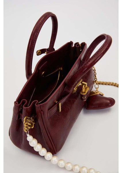 Kırmızı Uzun Inci Askılı Omuz Çantası modelleri