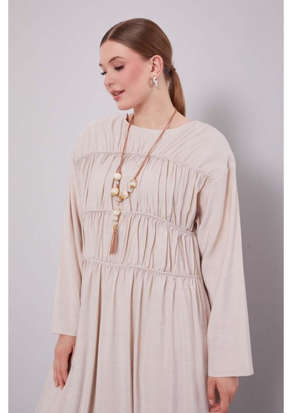 Taş Büzgü Detaylı Elbise modelleri