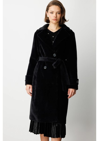 Beli Kuşaklı Peluş Kaban 6033