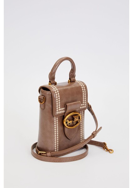 Gri Dikdörtgen Formlu Dikişli El Çantası fiyatları