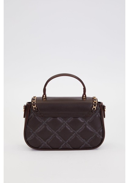 Koyu Kahve Dikişli Kapitone Model El Çantası fırsatları