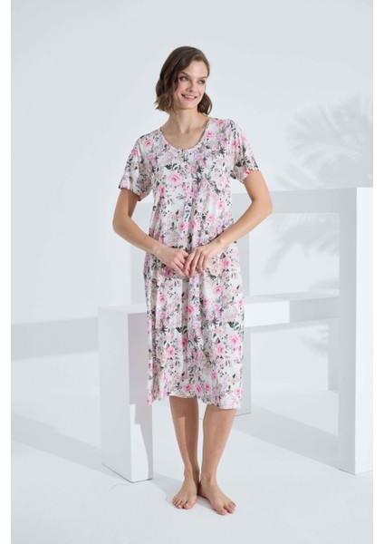 Bambu Kısa Kol Yazlık Kadın Elbise 72234 fiyatları