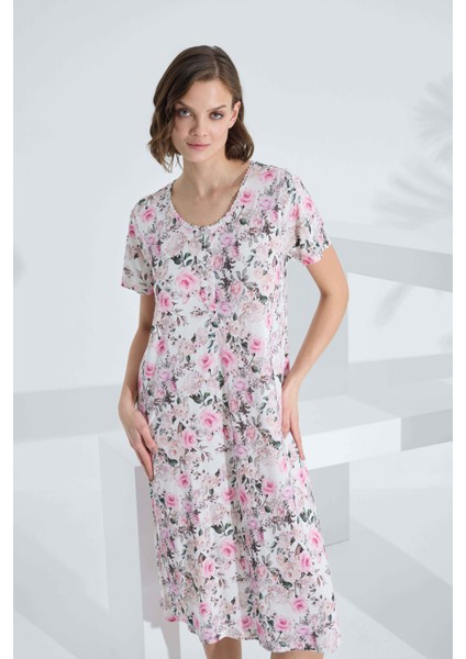 Bambu Kısa Kol Yazlık Kadın Elbise 72234 modelleri