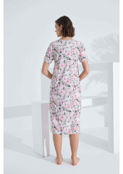 Bambu Kısa Kol Yazlık Kadın Elbise 72234 fırsatları