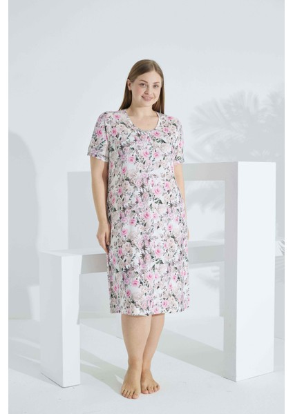 Bambu Kısa Kol Yazlık Kadın Elbise 72234 indirimleri