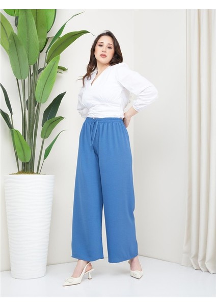 Enenstyle Fashıon Boutıque Rahat Kalıp Beli Lastikli Bol Paça Salaş Yazlık Kadın Aerobin Pantolon fırsatları