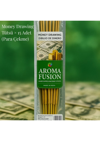 Aroma Fusion Money Drawing Tütsü - Premium Tütsü × 15 Adet (Para Çekme & Bolluk & Bereket)