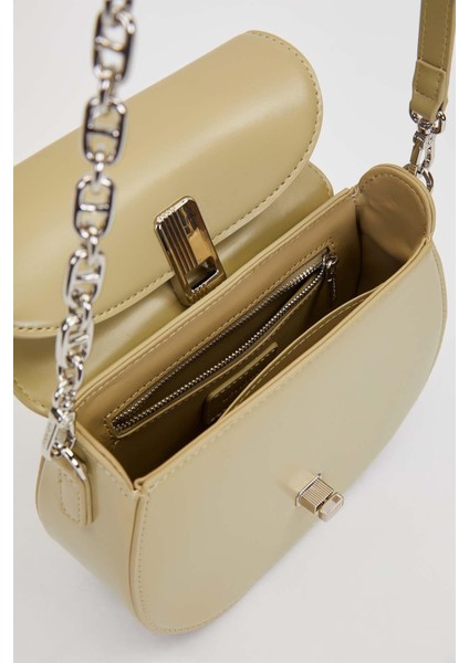 Yeşil Zincir Askı Detaylı El Çantası modelleri