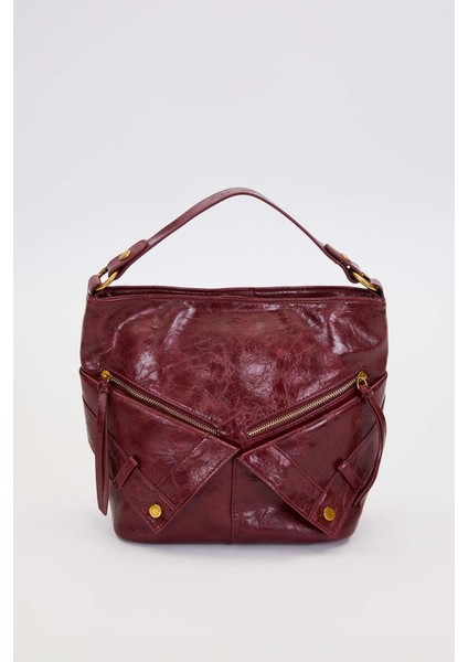 Kırmızı Cep Görünümlü El Çantası