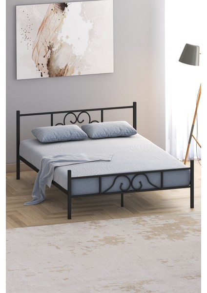 Berkin Metal Karyola 150X200 cm Siyah Renk