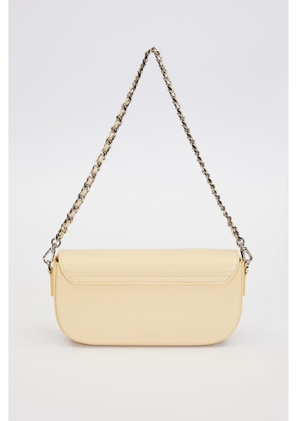 Sarı Silver Kilit Detaylı Omuz Çantası fırsatları