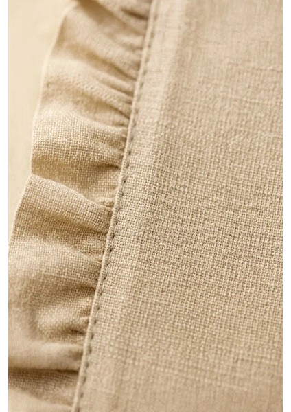 Fırfırlı Runner ve Supla Takımı - Masa Örtüsü Takımı 7 Parça 150X50 fırsatları