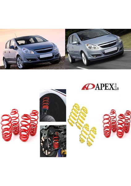Opel Corsa D 2006-2015 Apexi 3.5 cm Spor Helezon Yay