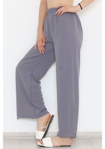 Enenstyle Fashıon Boutıque Rahat Kalıp Beli Lastikli Bol Paça Salaş Yazlık Kadın Aerobin Pantolon fırsatları