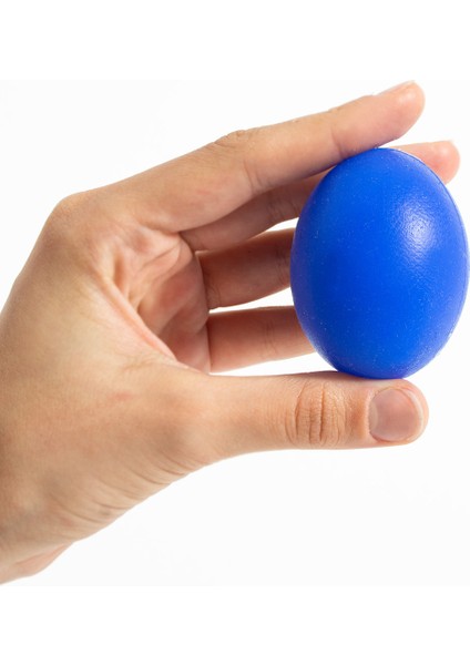 Mavi Yumuşak Silikon El Egzersiz & Stres Topu | Hafif Direnç Parmak Güçlendirici