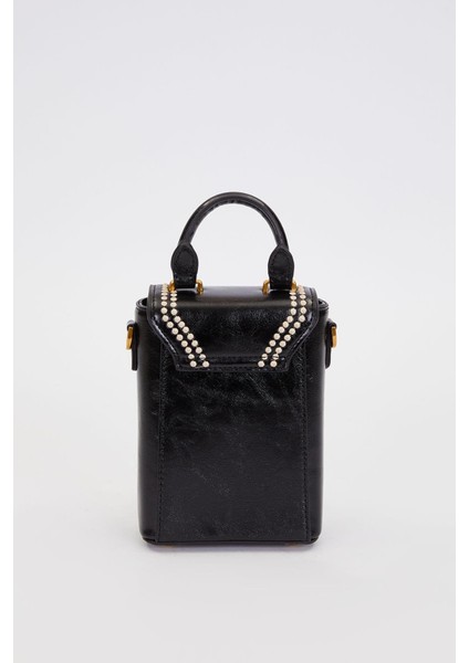 Siyah Dikdörtgen Formlu Dikişli El Çantası fırsatları