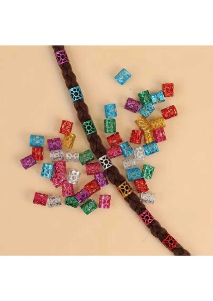 Bohem Saç Örgü Halkaları-Saç Küpesi Seti Renkli Model 10 'lu Hair Charms (BC-1143). fiyatları