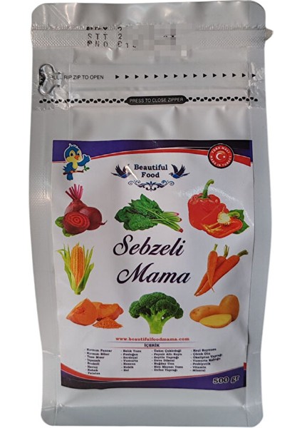 Beautful Food Mama 500 gr Sebzeli Kuş Maması