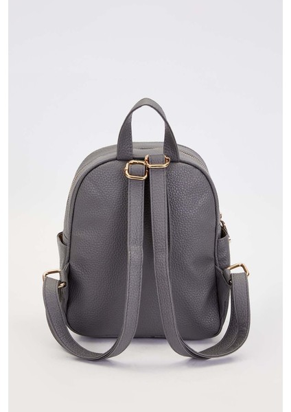 Gri Fermuar Gözlü Sırt Çantası fırsatları