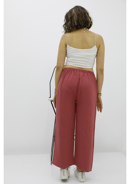 Enenstyle Fashıon Boutıque Rahat Kalıp Beli Lastikli Bol Paça Salaş Yazlık Kadın Aerobin Pantolon fiyatları