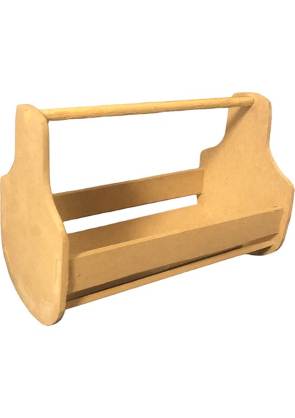 Boyanabilir Ahşap Bebek Beşiği, 26X15X20 Cm, Kahverengi, Şık ve Doğal Tasarım fiyatları