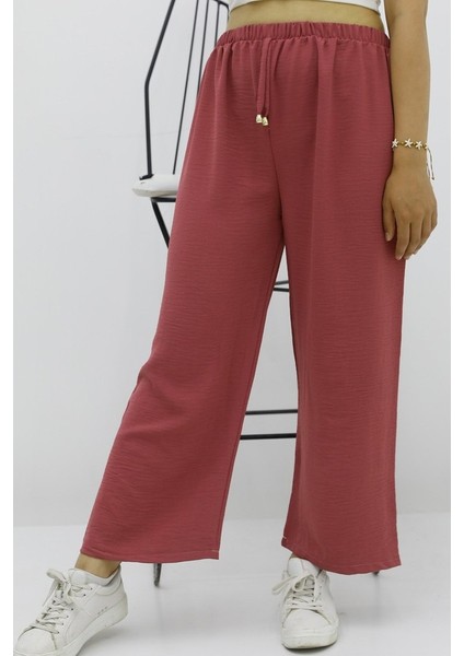Enenstyle Fashıon Boutıque Rahat Kalıp Beli Lastikli Bol Paça Salaş Yazlık Kadın Aerobin Pantolon fırsatları