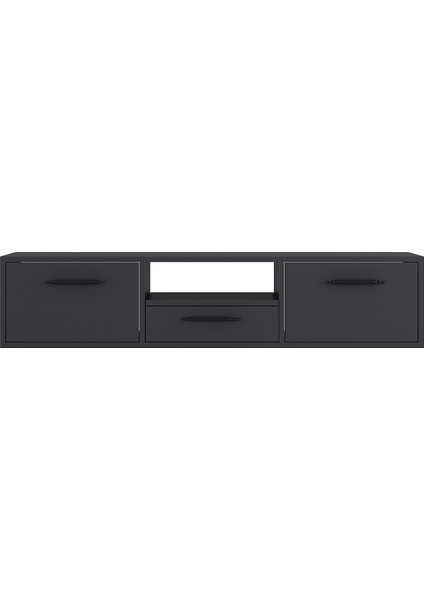 1331DROPDD-128 Duvara Montaj Tv Sehpası Antrasit-Siyah modelleri