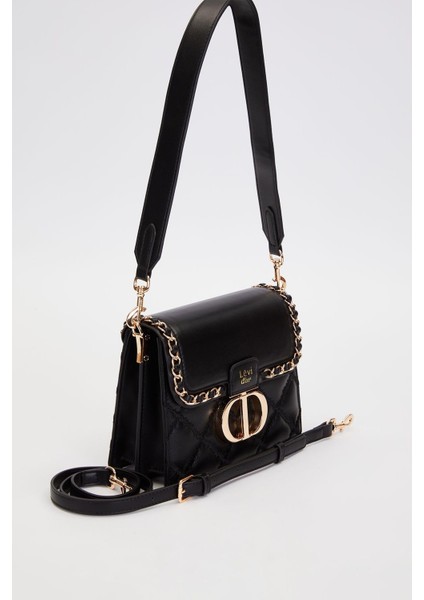 Siyah Örgü Kapak Model Omuz Çantası fiyatları