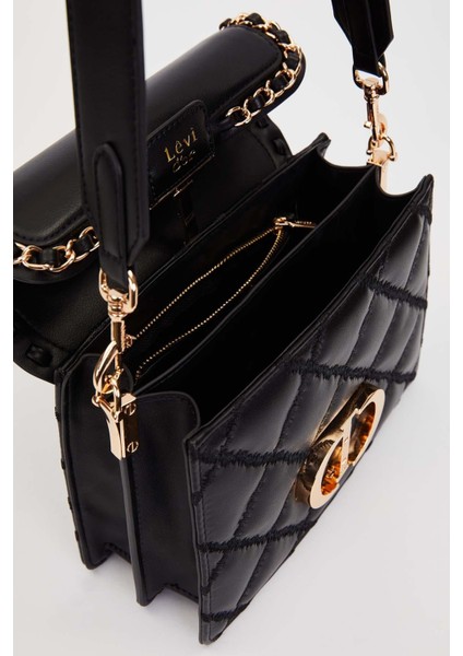 Siyah Örgü Kapak Model Omuz Çantası modelleri