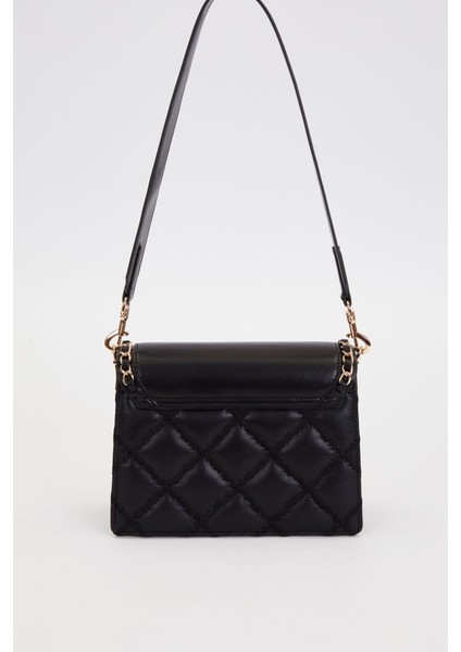 Siyah Örgü Kapak Model Omuz Çantası fırsatları