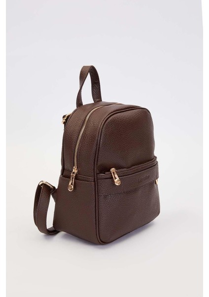 Kahve Fermuar Gözlü Sırt Çantası fiyatları