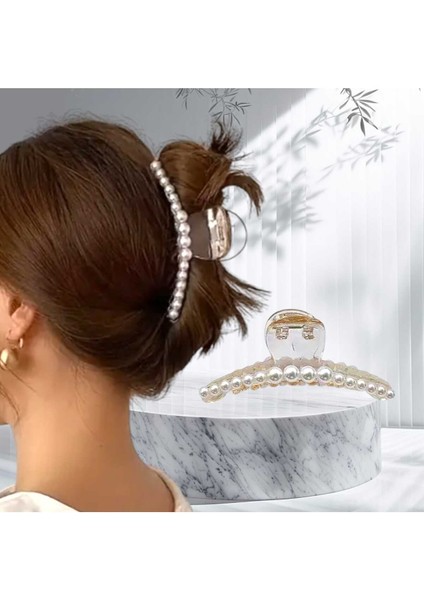 Sıralı Incili Mandal Toka ( BC-1087 )