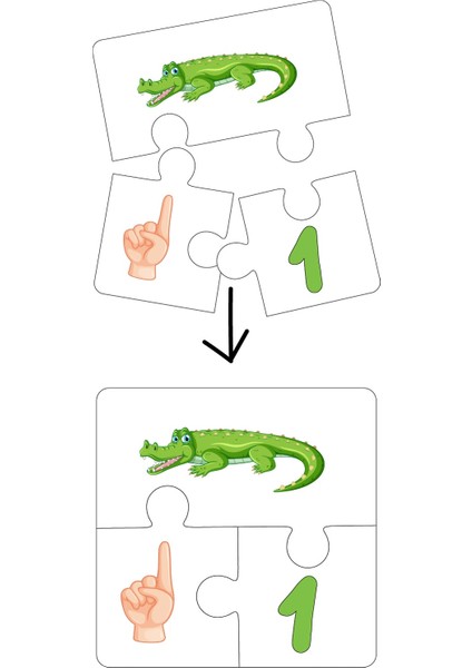 Renkli 30 Parça Ahşap Sayı Öğrenme Pazılı Seti modelleri