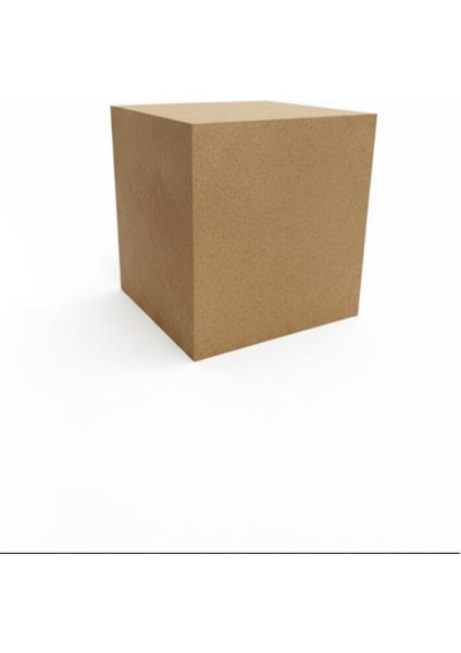 10 cm Boyanabilir Ahşap Küp, Bej Renk, Dekoratif ve Yaratıcı Tasarım Seçeneği