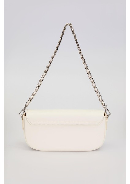 Bej Silver Kilit Detaylı Omuz Çantası fırsatları