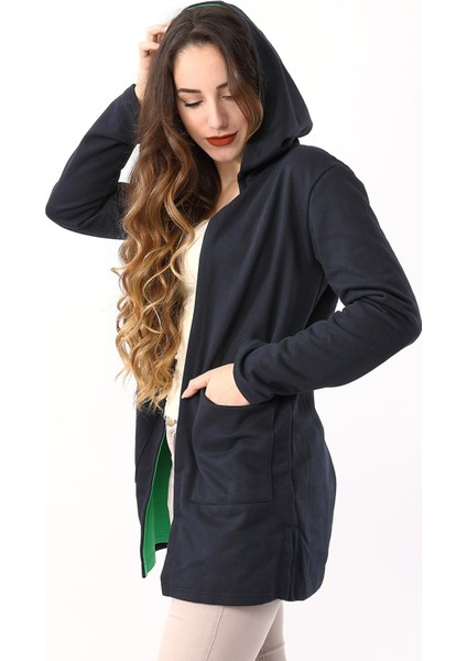 Günlük Renkli Kapüşonlu Spor Kadın Ceket fiyatları