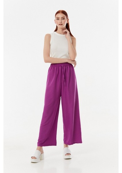 Enenstyle Fashıon Boutıque Rahat Kalıp Beli Lastikli Bol Paça Salaş Yazlık Kadın Aerobin Pantolon fiyatları