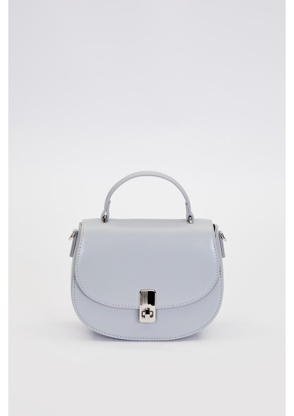 A.mavi Zincir Askı Detaylı El Çantası