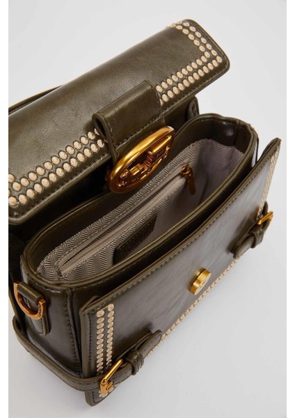 Yeşil Ikili Kemer Görünümlü El Çantası modelleri