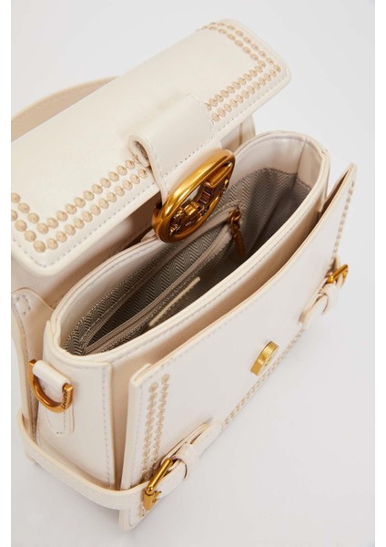 Krem Ikili Kemer Görünümlü El Çantası modelleri