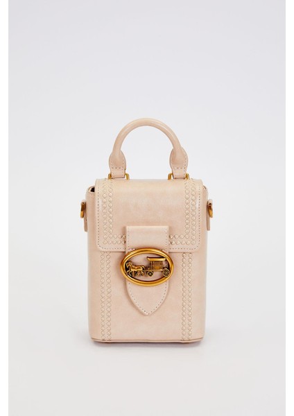 Vizon Dikdörtgen Formlu Dikişli El Çantası