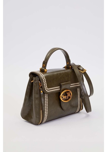 Yeşil Aksesuar Kilitli El Çantası fiyatları