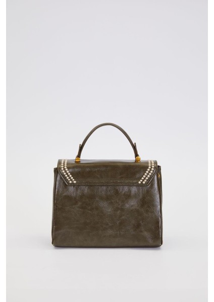 Yeşil Aksesuar Kilitli El Çantası fırsatları