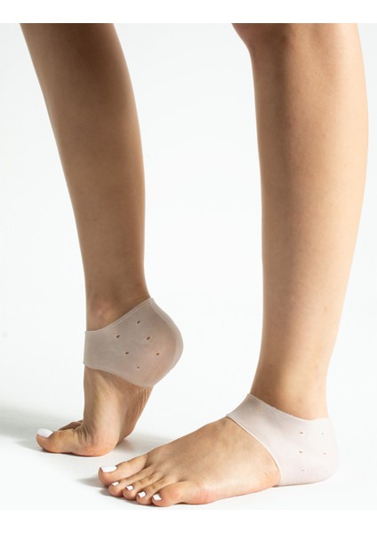 Silikon Jel Topuk Çorabı Topuk Dikeni, Çatlak & Nasır Koruyucu Çorap